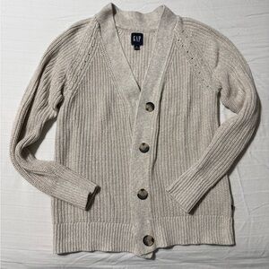 GAP Women's Beige Button-Up Cardigan